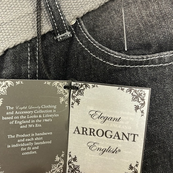 English black denim shorts! NWT! - Picture 3 of 5